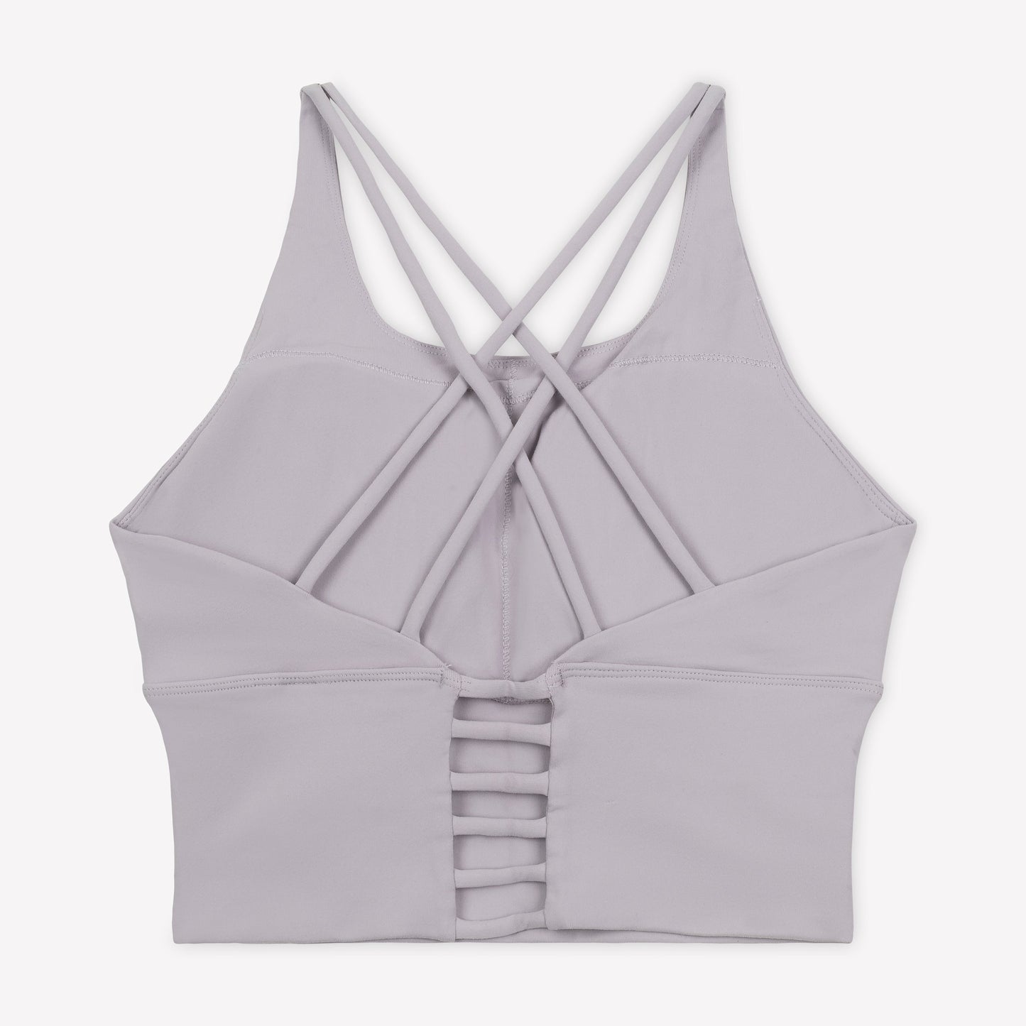 Strappy Sports Bra - Gray/Navy