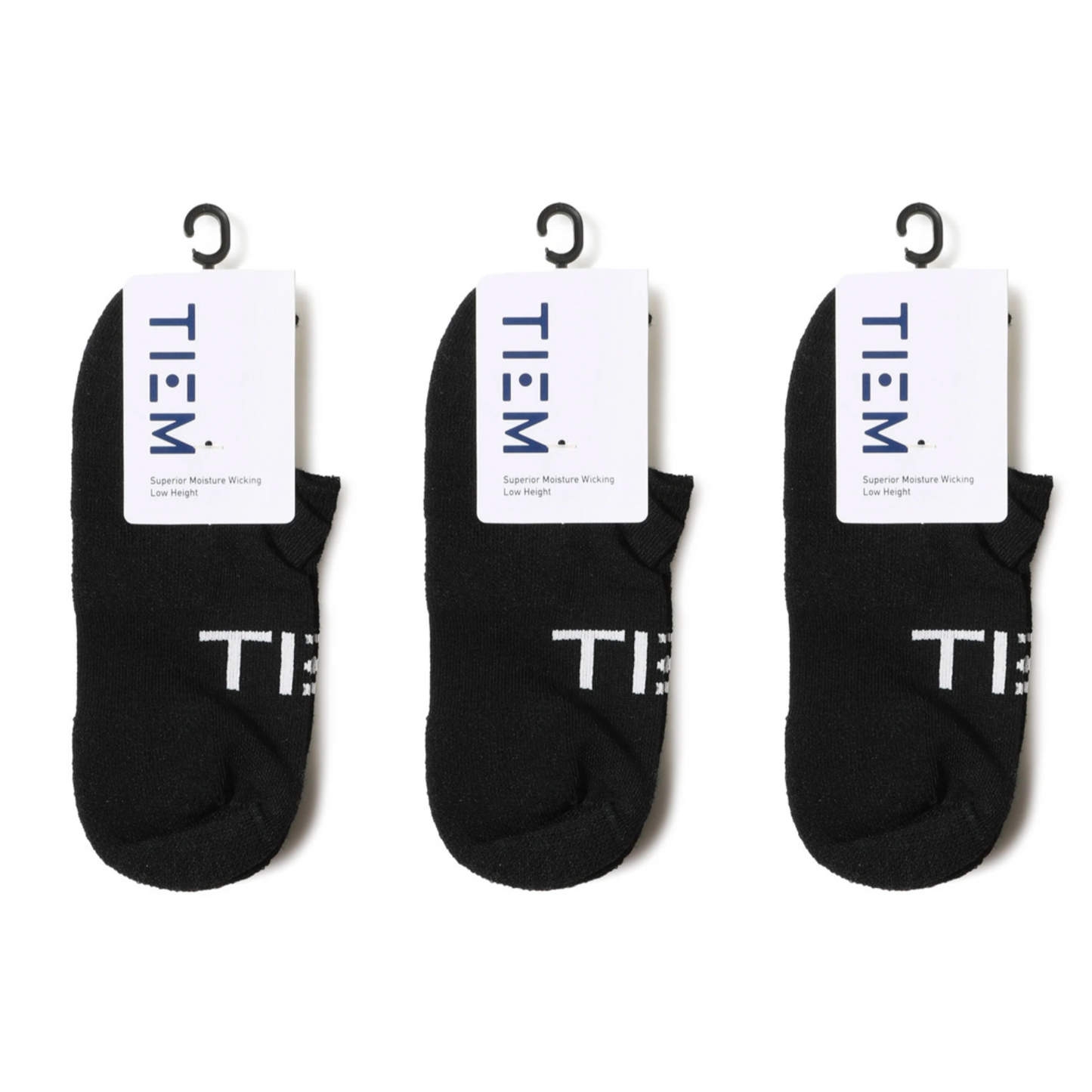 Low-cut Performance Wool Socks (3 pairs) - Black