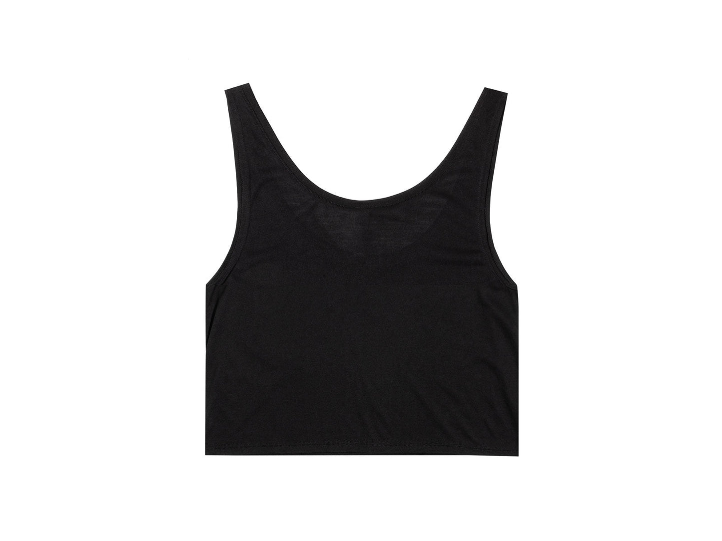 Cropped Tank Top - Black/Gold