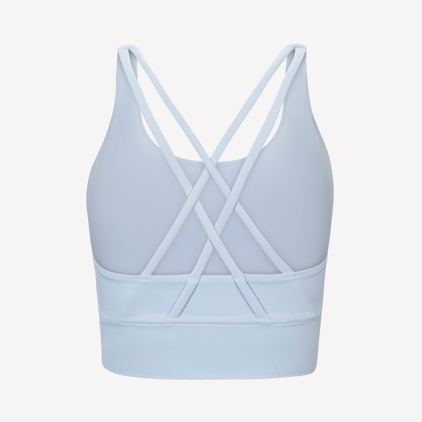 Strappy Sports Bra - Sky Blue/Navy