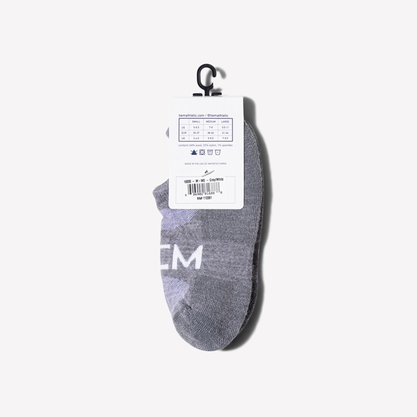 Low-cut Performance Wool Socks - Gray/White