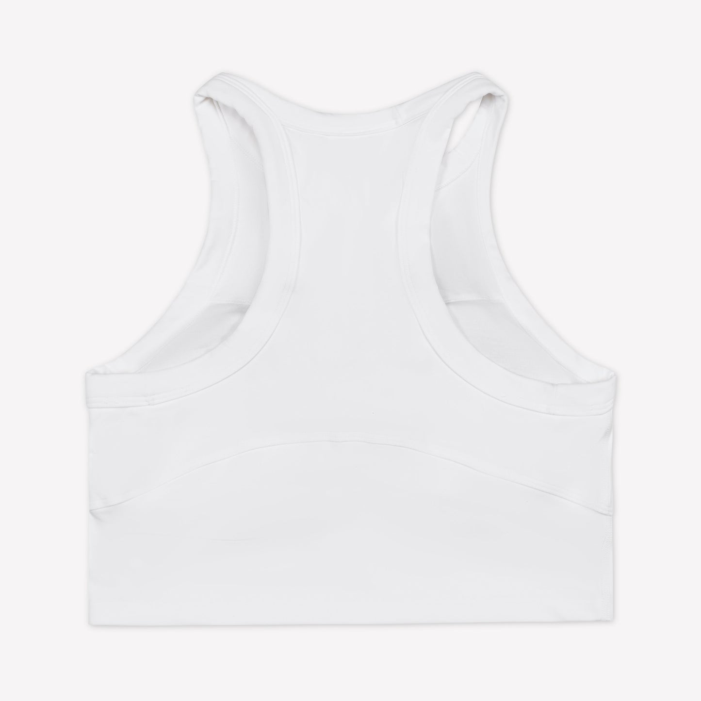 Racerback Sports Bra - White/Sea Glass