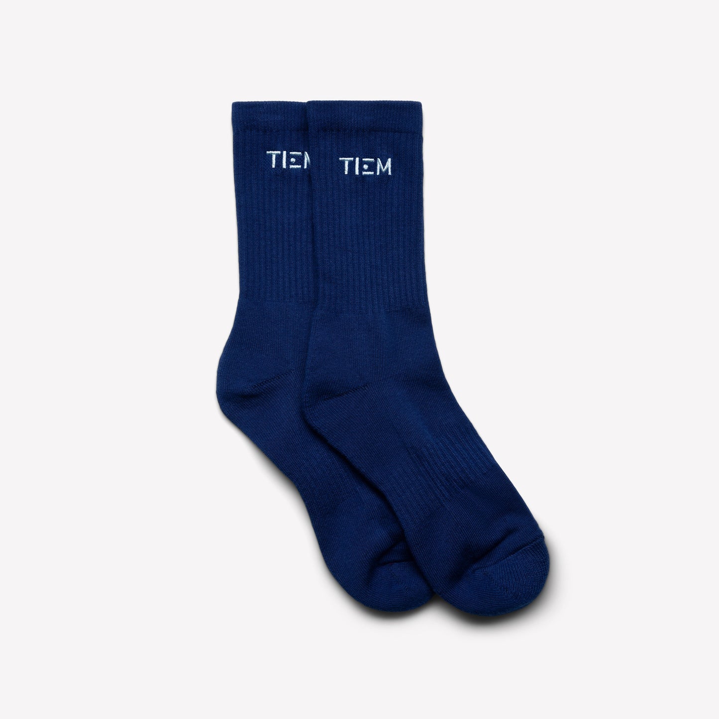 Cotton Crew Socks - Navy/Blue
