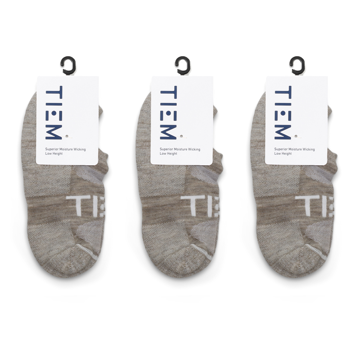 Low-cut Performance Wool Socks (3 pairs) - Oatmeal