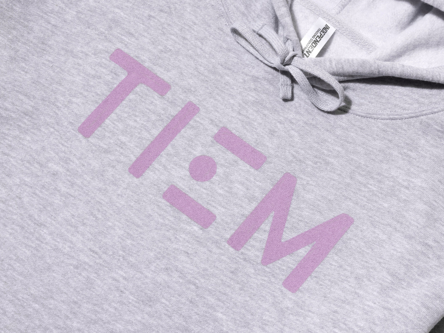 TIEM Cropped Hoodie - Gray/Lilac